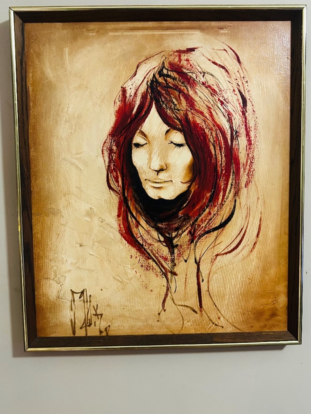 Mid-Century Modern painting/Artist-Andre Desjardins